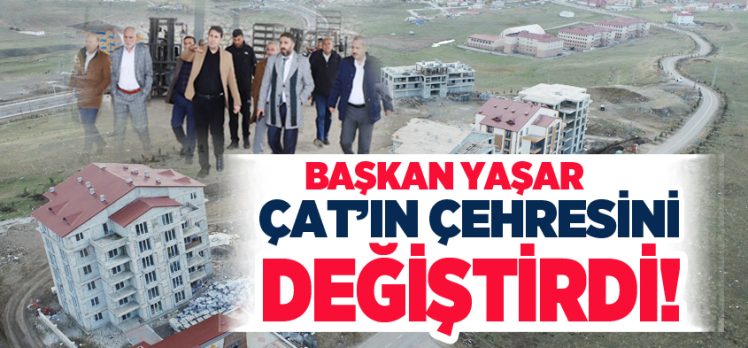 Melik Yaşar, 2019 yılından bu yana Çat İlçesi’nde yaptığı çalışmalarıyla ilçenin çehresini değiştirdi.!…