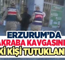 Erzurum’da akrabalar arasında çıkan kavgada 5 şüpheliden ikisi mahkemece tutuklandı.
