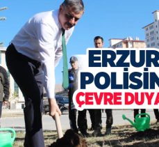 Erzurum Emniyet Müdürlüğü personeli ana okulu öğrencileriyle birlikte 500 adet ağaç dikimi yaptı.