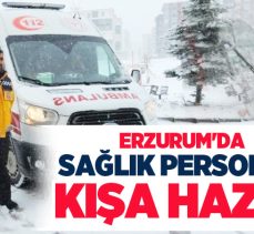 Sağlık Müdürlüğü ekipleri kar üstü araçları ve donanımlı personeliyle kış hazırlıklarını tamamladı.