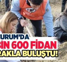 Milli Ağaçlandırma Günü etkinliklerinde Erzurum’da 20 Bin 600 Fidan Toprakla Buluştu!