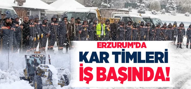 Büyükşehir Belediyesi’ne bağlı Kar Timleri, kışla mücadelede tüm ekipleriyle sahada görev yapıyor!.
