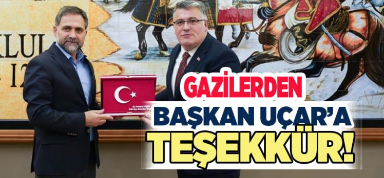 Türkiye Gaziler Derneği Erzurum Şubesi, Yakutiye Belediye Başkanı Mahmut Uçar’ı ziyaret etti.
