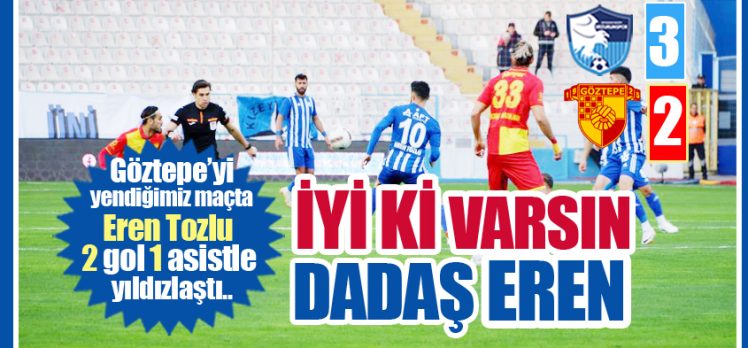 Trendyol 1. Lig’in 12. haftasında Erzurumspor FK evinde ağırladığı Göztepe’yi 3-2 mağlup etti.