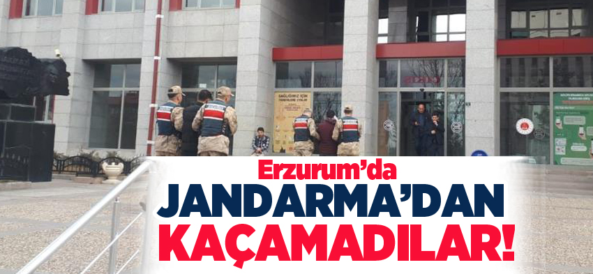 Erzurum İI Jandarma aranan şahısların yakalanmasına yönelik operasyonda 6 kişiyi yakaladı.