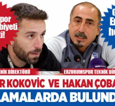 Erzurumspor-Göztepe maçının ardından iki takımın teknik adamı açıklamalarda bulundu.