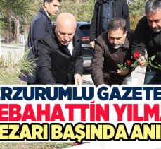 Van depreminde 12 yıl önce yaşamını yitiren Gazeteci Yılmaz mezarı başında anıldı!…..