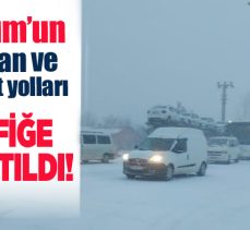 Erzurum ve çevresinde etkili olan fırtına ve kar yağışı, yaşamı olumsuz yönde etkiliyor.