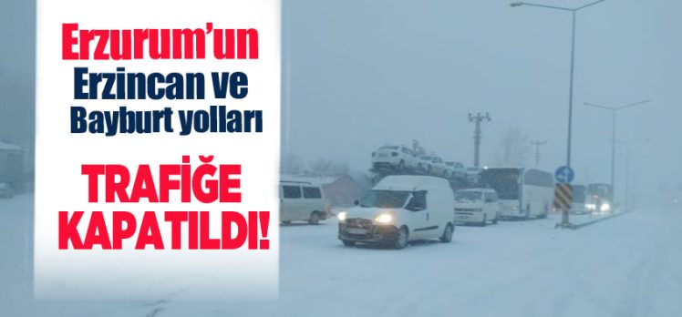 Erzurum ve çevresinde etkili olan fırtına ve kar yağışı, yaşamı olumsuz yönde etkiliyor.