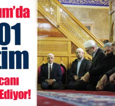 Erzurum’da Her hafta Cuma “Kur’an-ı Kerim Ziyafeti ve Dua” programları devam ediyor.