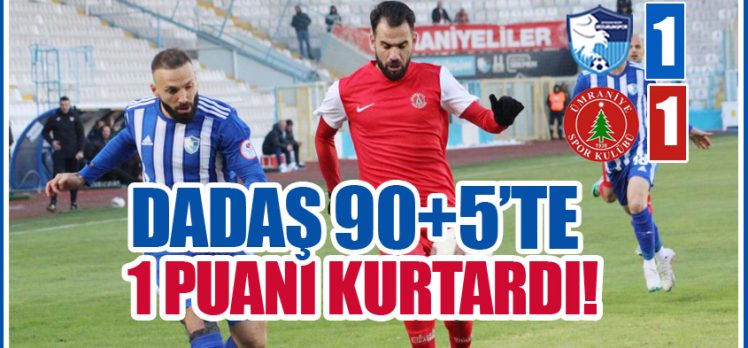 Trendyol 1. Lig’in 16. haftasında Erzurumspor FK sahasında Ümraniyespor ile 1-1 berabere kaldı.