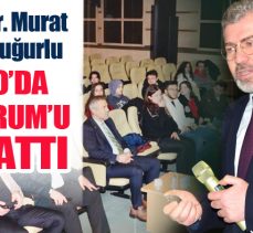 Prof. Küçükuğurlu, “Kapıların Ardında Erzurum” isimli konferansta gençlerle bir araya geldi.