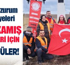 ANDA Erzurum ekibi Sarıkamış Şehitleri’ni anmak için Azap Köyü Şehitliğine yürüyüş yaptı.