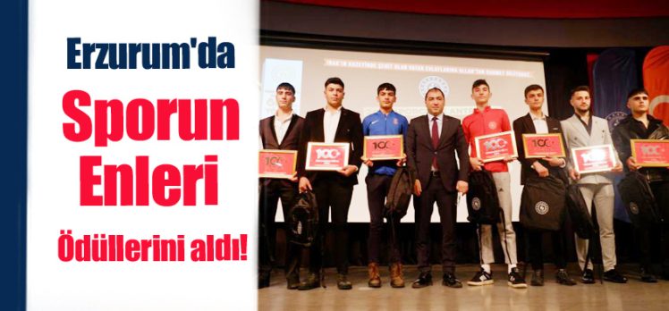 Erzurum Gençlik ve Spor İl Müdürlüğü, “2023 yılı Sporun Enleri Ödül Töreni” düzenledi.