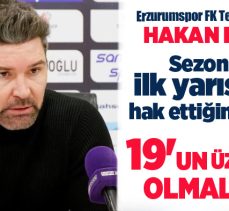 Erzurumspor Teknik Direktör Hakan Kutlu maçın ardından değerlendirmede bulundu!…