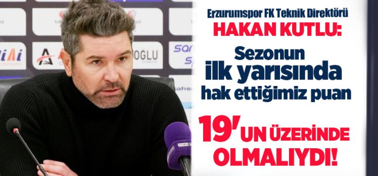 Erzurumspor Teknik Direktör Hakan Kutlu maçın ardından değerlendirmede bulundu!…