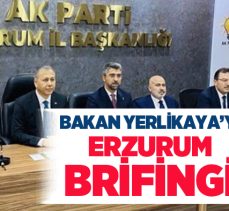 İçişleri Bakanı Yerlikaya Erzurum gezisinde valilik , büyükşehir ve AK Parti İl Başkanlığı’nı ziyaret etti.