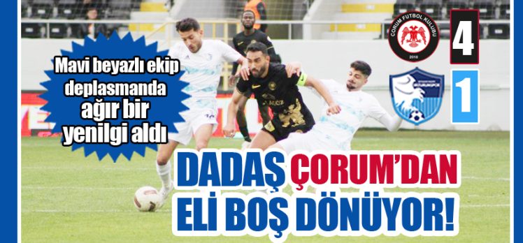 Trendyol 1. Lig 15. haftasında Erzurumspor, deplasmanda karşılaştığı Çorumspor’a 4-1 mağlup oldu.