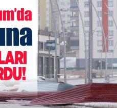 Çatı uçmasının meydana geldiği cadde ve sokaklarda bazı yollar geçici olarak trafiğe kapatıldı.