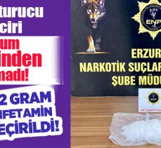 Erzurum Narkotik Suçlarla Mücadele Şubesi Sırt çantası içerisinde uyuşturucu yakaladı!
