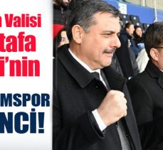 Erzurumspor’un maçını izleyen Vali Çiftçi son dakikada gelen gol sonrası sevinç yaşadı.