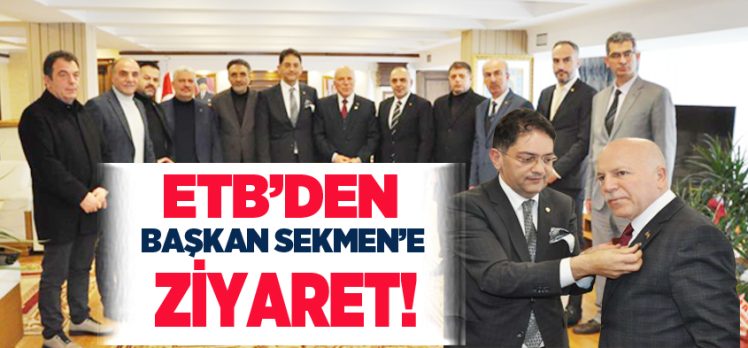 Erzurum Ticaret Borsası Yönetimi Büyükşehir Belediye Başkanı Sekmen’i bir ziyaret etti.