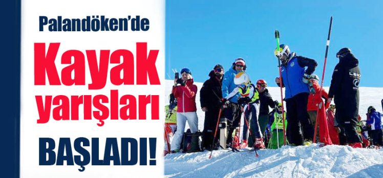 Türkiye Kayak Federasyonu Alt Minikler Festivali B slalom yarışları Konaklı Kayak Merkezi’nde başladı.