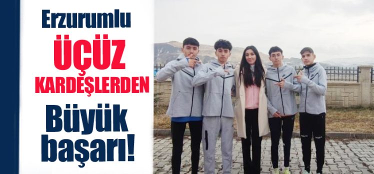 Erzurum’un Aşkale ilçesinde atletizmde birçok başarıya imza atan üçüz kardeşler takdir topluyor.