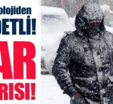 Meteoroloji’den içinde Erzurum’unda olduğu iller için gece saatlerinde kuvvetli kar yağışı uyarısı!