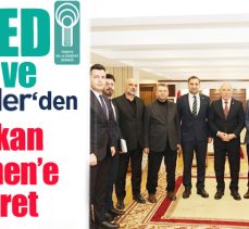 TDED Erzurum ve ŞEHİRDER’in Başkan ve dernek yöneticileri Mehmet Sekmen’i ziyaret etti.