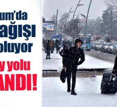 Erzurum’da kar yağışı ve olumsuz hava şartları sebebiyle toplamda 144 köy yolu ulaşıma kapandı.