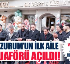 Erzurum’un ilk aile kuaför ‘Doğu Protez Saç ve Güzellik Merkezi’ görkemli bir törenle açıldı.