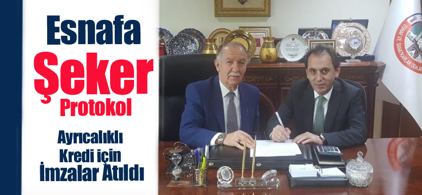 (ESOB) ile Şekerbank arasında ‘Kapımız Esnafa Açık-TESK İş birliği’ protokolü imzalandı.