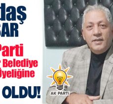 ARAS TV Genel yayın yönetmeni Yaşar Aras  Pasinler’den Meclis üyeliği için AK Parti’den aday oldu.