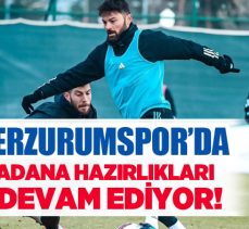 Erzurumspor, hafta sonu Kazımkarabekir’de karşılaşacağı Adanaspor maçı hazırlıklarını sürdürüyor.