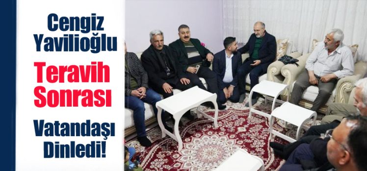 AK Parti Genel Başkan Vekili Yardımcısı Yavilioğlu,Palandöken’ de vatandaşlarla bir araya geldi.