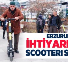 Scooter, Erzurum kent merkezinde ilk sürüşleriyle vatandaşlardan büyük ilgisini gördü.