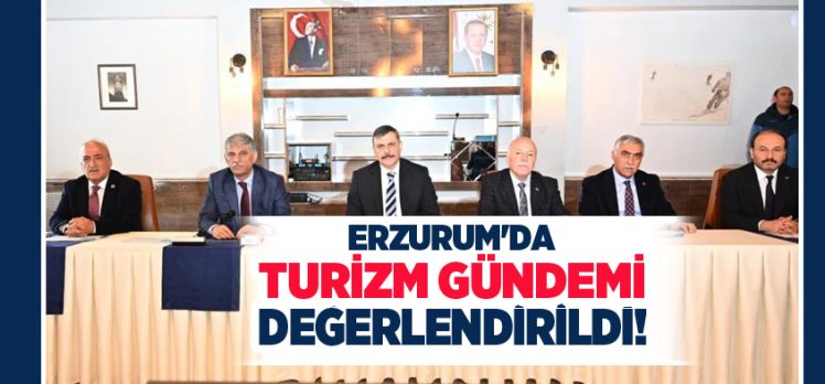 Erzurum’un 2025 yılı EIT Turizm Başkenti seçilmesine yönelik planlanan faaliyetler görüşüldü.
