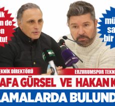 Erzurumspor – Kocaelispor maçının ardından teknik direktörler açıklamalarda bulundu