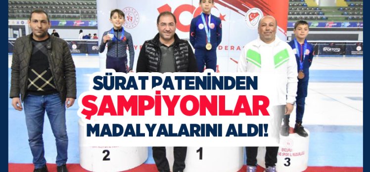 Erzurum/ Palandöken 2000’lik buz pistinde düzenlenen Short Track Türkiye Şampiyonası sona erdi.