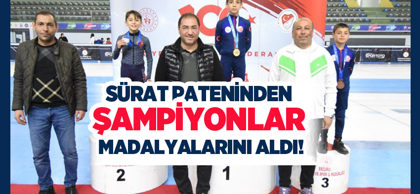 Erzurum/ Palandöken 2000’lik buz pistinde düzenlenen Short Track Türkiye Şampiyonası sona erdi.