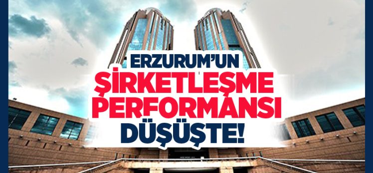 Erzurum’da kurulan şirket sayısı bir önceki yılın aynı ayına göre yüzde 12 oranında geriledi.