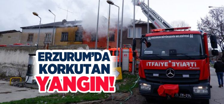 Erzurum’un Yakutiye ilçesi Kazım Karabekir Paşa Mahallesi’nde çıkan yangın paniğe sebep oldu.