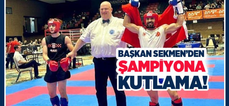 Cebrail Gençoğlu, Kick boks Avrupa Kupası’nda bir kez daha ay-yıldızlı bayrağımızı göndere çıkardı.