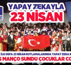 Erzurum Açı Koleji farkıyla Türkiye’de ilk defa 23 Nisan kutlamalarında yapay zeka kullanıldı.