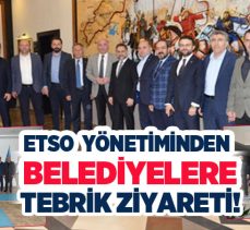 Erzurum Ticaret ve Sanayi Odası Yönetiminden merkez ilçe belediye başkanlarına tebrik ziyareti..