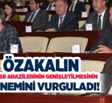 Özakalın, Erzurum İl Koordinasyon Kurulunda OSB arazilerinin genişletilmesinin önemini vurguladı..