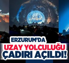 Erzurum Gençlik Merkezi’nce “Uzay Yolculuğu Çadırı” projesinin açılışı bugün yapıldı!…