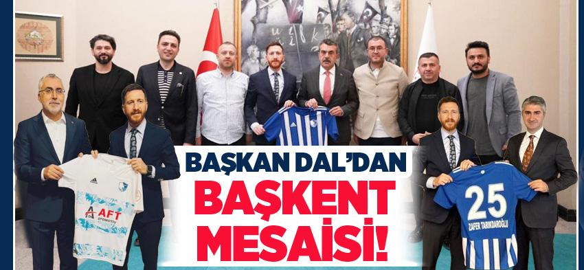 Erzurumspor Kulüp Başkanı Ahmet Dal, Ankara’da yönetimi ile birlikte önemli temaslarda bulundu.