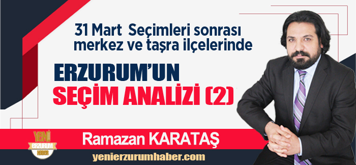 Karataş, 31 Mart yerel seçimleri sonrası Erzurum’un merkez ve taşra ilçelerini mercek altına aldı..